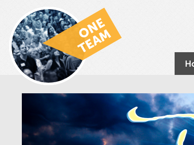 One Team Logo logo orange