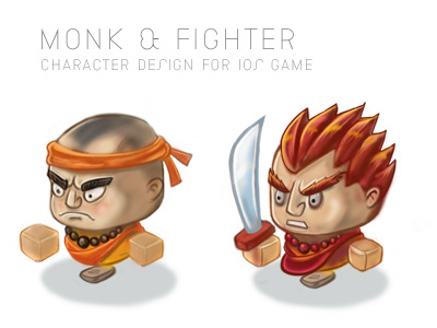 monk characterdesign game illustration ios