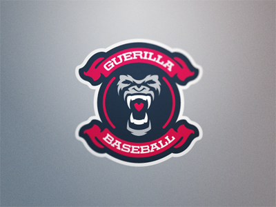 Guerilla Baseball 2 baseball gorilla guerilla logo sports