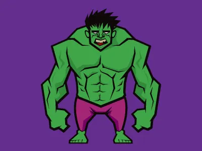 Hulk illustration vector