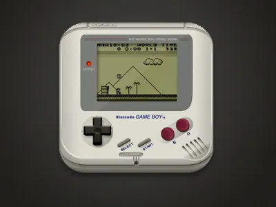 Gameboy game boy icon nintendo retro super mario vintage