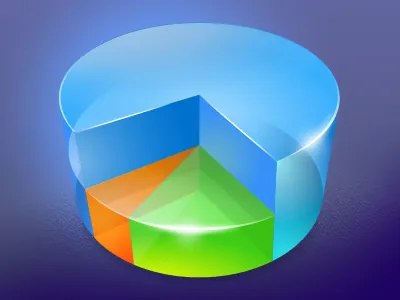 Pie chart fireworks graph icon pie