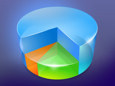 Pie chart fireworks graph icon pie