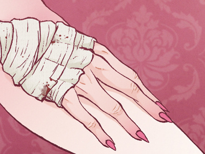 DIY Porn preview bandage digital hand ink leg wallpaper