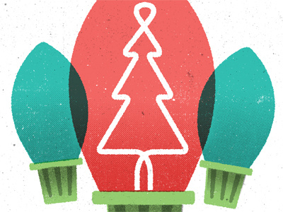 Lights christmas christmas tree illustration lights