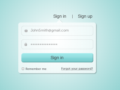 Sign in/Sign up Rebound form rebound sign in sign up texture ui