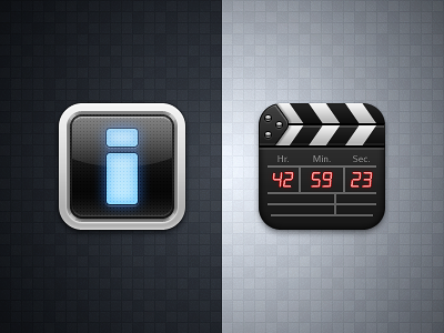 iOS Icons clapper information ios video