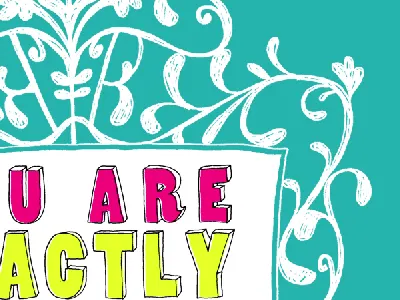 Ornate Frame Card Design floral flourish frame ornate sketch teal