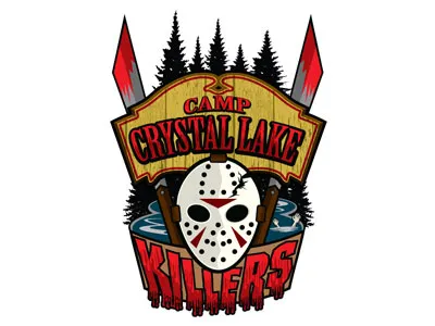 Camp Crystal Lake Killers illustration logos vector
