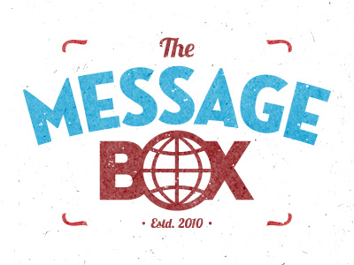 The Message Box design logo non profit