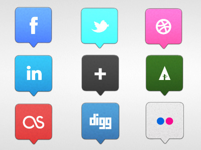 Social Icons button icons social