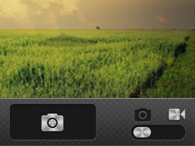 iPhone Camera UI button camera interface iphone toggle ui user