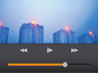 iPod UI button interface iphone ipod slider ui user