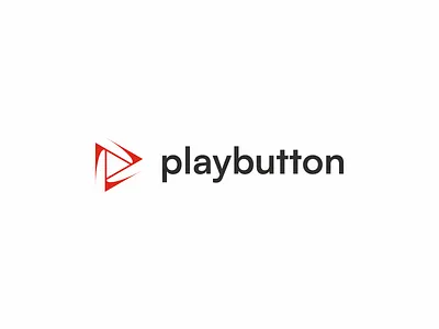 play button logo design button design film logo logo design minimal minimalist music play play song red black song symbol triangle video videos