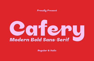 Cafery - A Modern Bold Sans bold brand identity classic contemporary display font food headline logo modern packaging product retro sans serif type unique