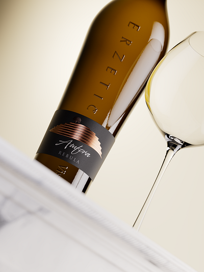 Erzetic Amfora Sleek Wine Label Design the labelmaker