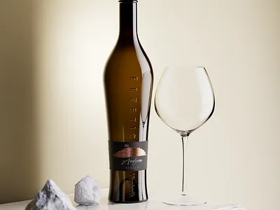 Erzetic Amfora Sleek Wine Label Design the labelmaker