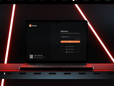 Rapaid - Login Page branding clean design contact page contact us page form design form ui form ui ux design get in touch graphics design landing page login and signup page login page login ui mobile app sign up ui ui design uiux web design website ui design