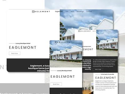 Eaglemont Boutique Hotel Website branding design web design website wordpress