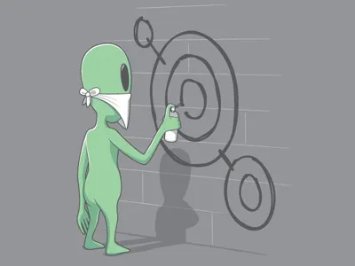 Alien Graffiti alien crop circles glennz graffiti illustration illustrator shirt tee vector