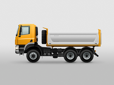 Truck illustration illustration photoshop tatra truck vector vehicle yellow