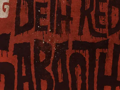 Dirty hand drawn type lettering typography