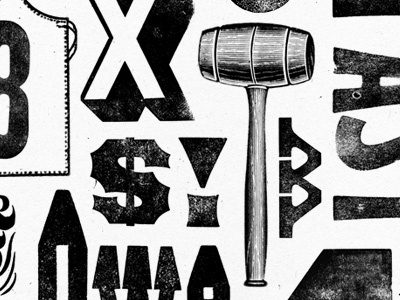 More of something... bearded letterpress