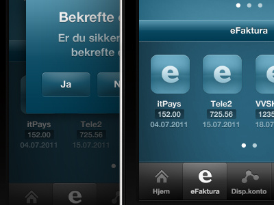 Mobile Banking 2 android app interface iphone mobile ui