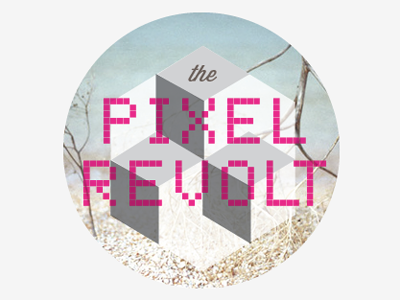 The Pixel Revolt logo concept dynamic logo logo pixel