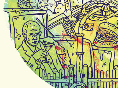 Cherry Cola Champions Album Art 2 album art hand drawn illustration indie music