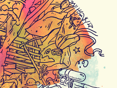 Cherry Cola Champions Album Art album art hand drawn illustration indie music