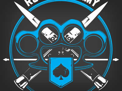 knucks and knives brass knuckles illustration switchblade vector