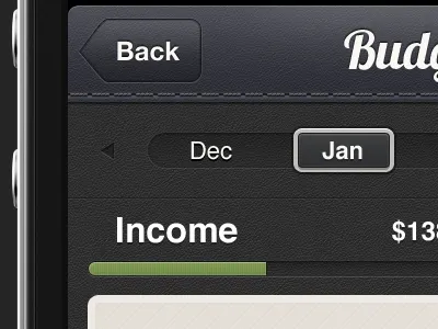 Budget black busget dark iphone jumsoft leather retina texture ui