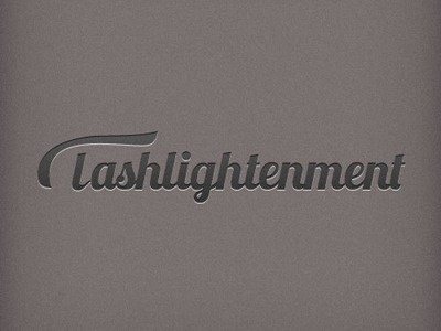 Tashlightenment logo texture typography