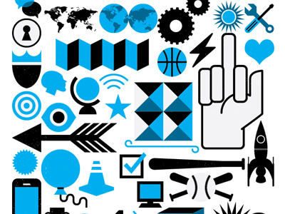 Assorted vector-y bits illustration