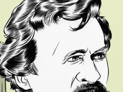 Twain editorial freelance illustration