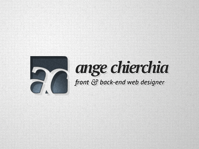 Monochrome blog branding logo monochrome negative space