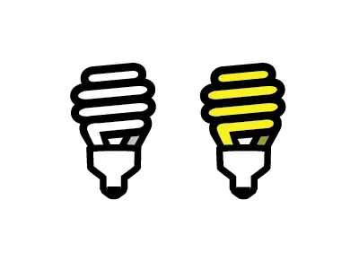 ajddesign - lightbulb icon logo