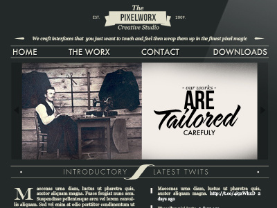 Neo Website creative design interface logo studio typography vintage