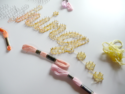 Winding anything colour pin string