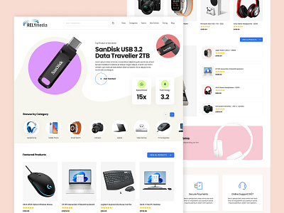 Ecommerce Landing Page ecommerce landing page ui website