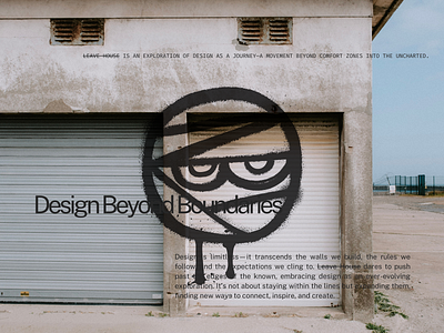 Leave House | beyond boundaries branding design graphic design typography ui