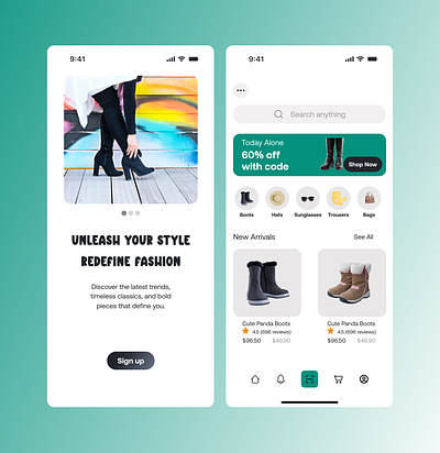 Boots Store ui uidesign