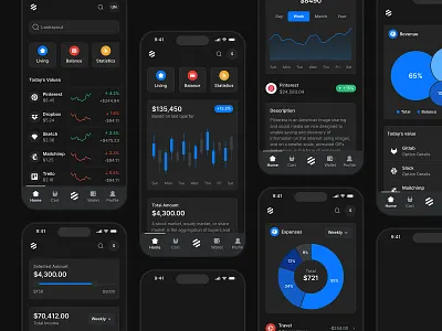 Mobile Transactions - Lookscout Design System android clean dark design ios layout lookscout mobile responsive ui user interface ux