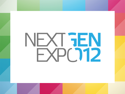 logo Nextgen EXPO 2012 colours digital dots expo logo mosaic