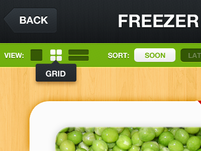 App Filtering View app expirely food graphics icon iphone app ui