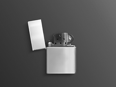 Zippo Lighter fire flame icon illustration lighter metal realistic zippo lighter