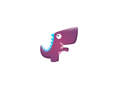 Fliggi 2 WIP character cute dino dinosaur f kids logo logotype