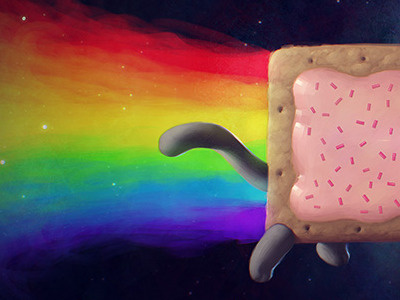 Toaster Pastry Feline cat nyan poptart