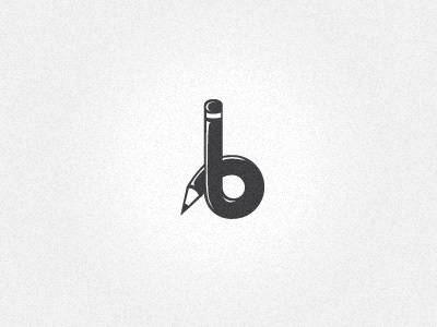 'b' logo artist b brand branding concept design drawing letter logo pencil sketching wip